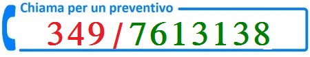 Contattaci per un preventivo 3497613138